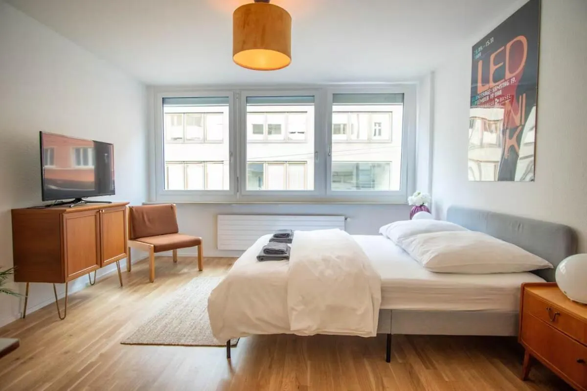 Central Studio Apartment With Free Baselcard - Magritte
